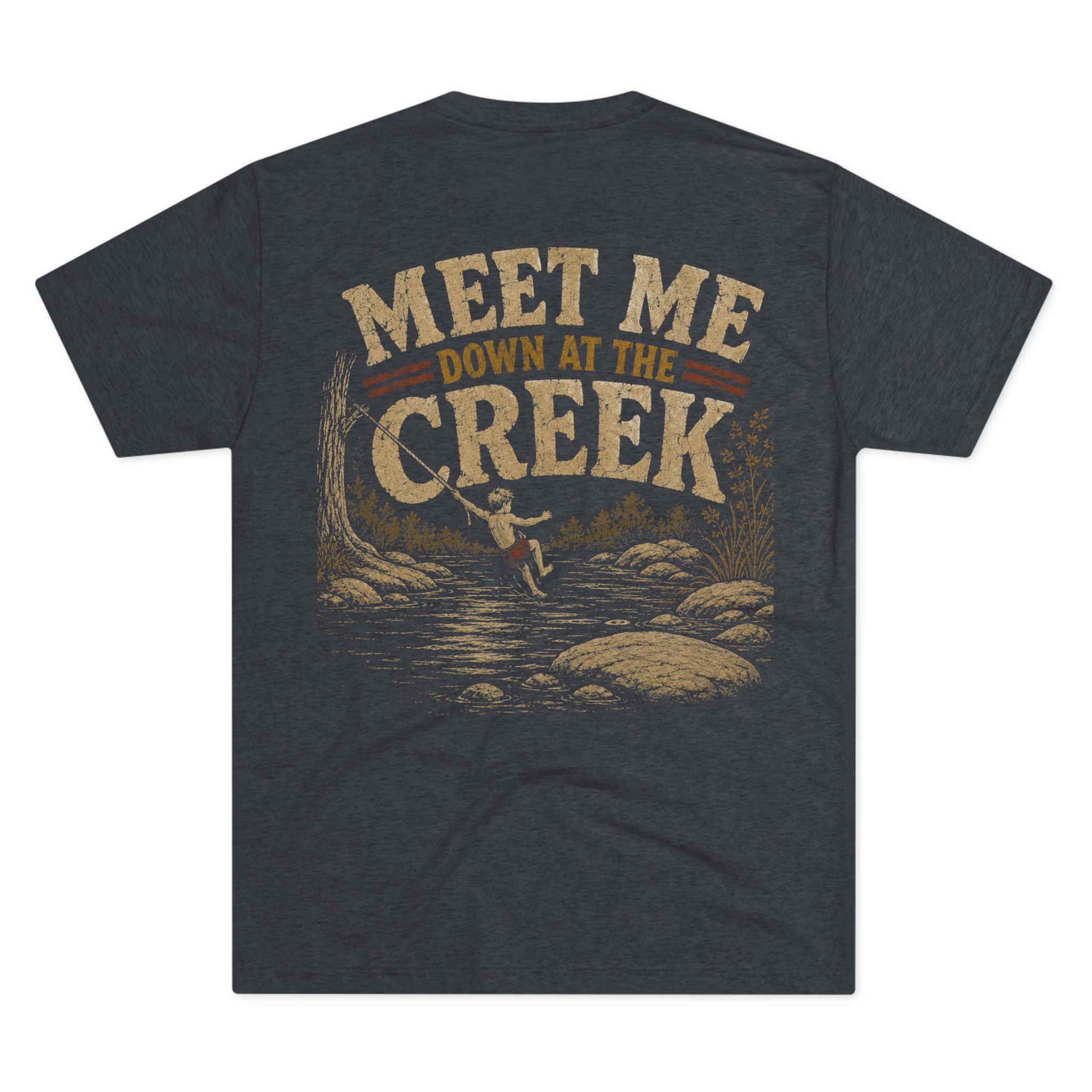 Meet Me At The Creek Tri-Blend Vintage Tee
